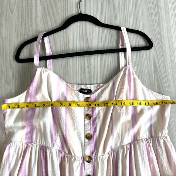 LIKE NEW! Torrid Midi Linen Button-Front Dress Size 2X - Picture 8 of 9